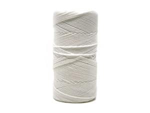 Gevlochten nylon touw wit Van der Stuyf