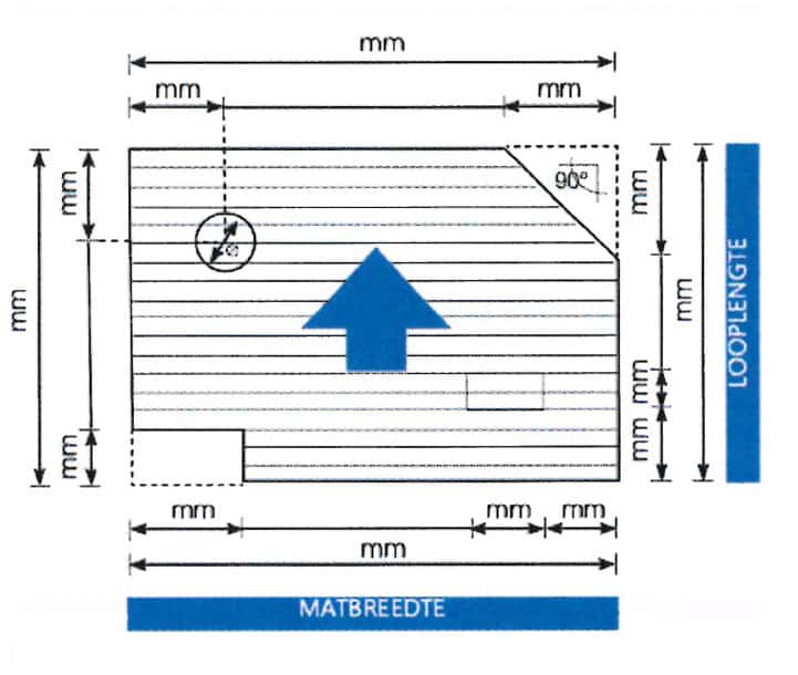 een mat op maat - contacteer Van der webshop